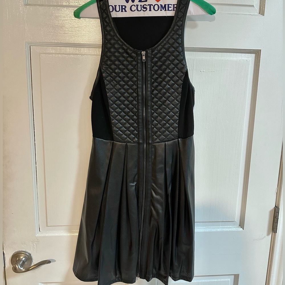 Sugar Lips Leather Detail Dress